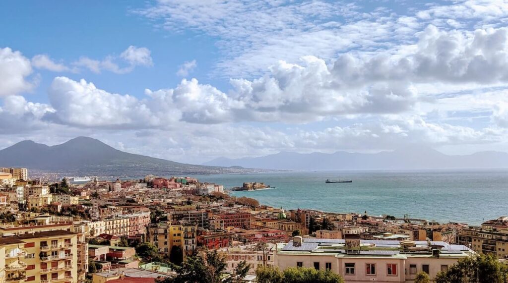 gulf of naples birds eye view