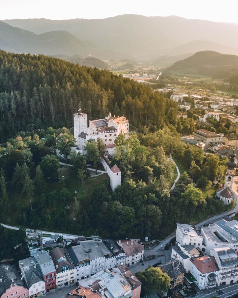 hilltop castle in bruneck