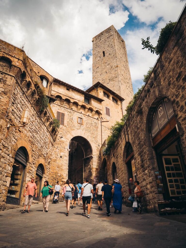 medieval buildings in san gimignano