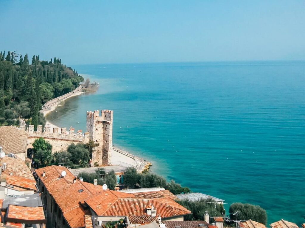 sirmione walls and lake garda