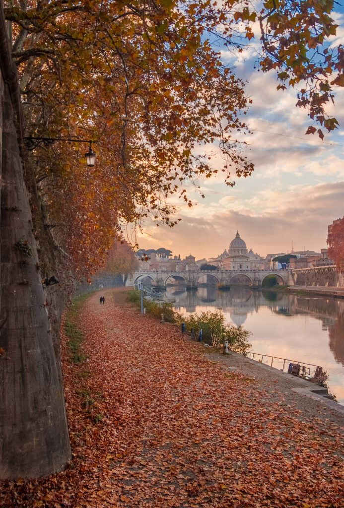 Autumn foliage in Rome