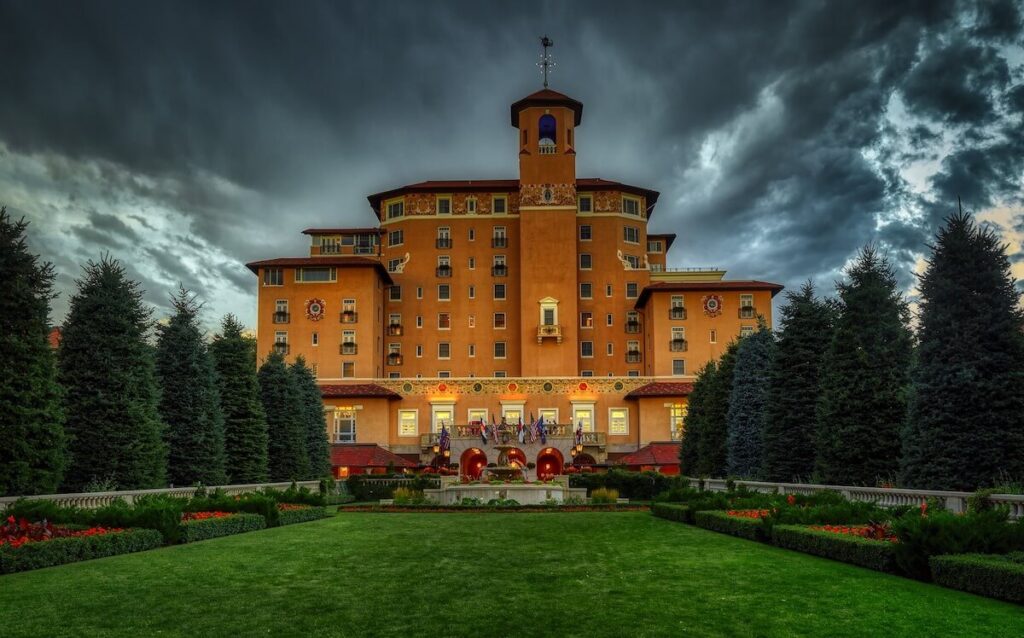 Large hotel and grounds