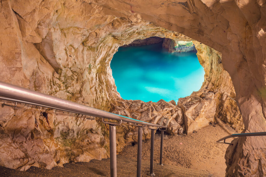 Inside Rosh HaNikra grottoes