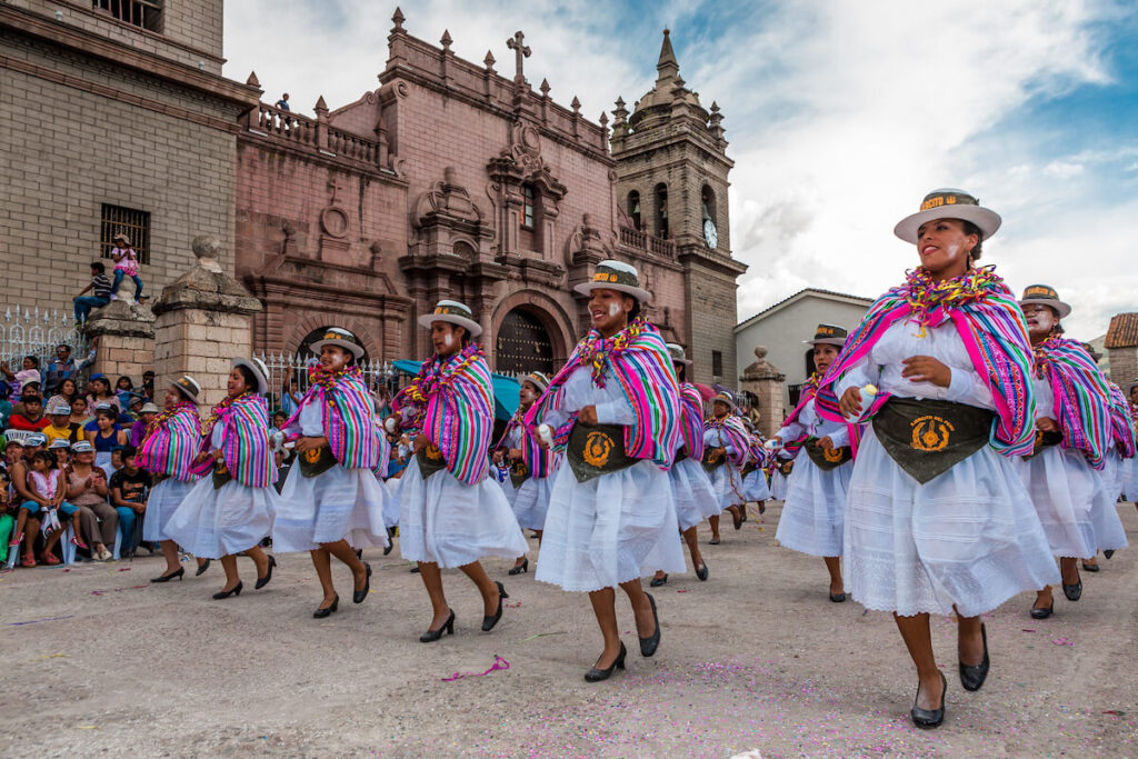 Carnival in Ayacucho Old Town