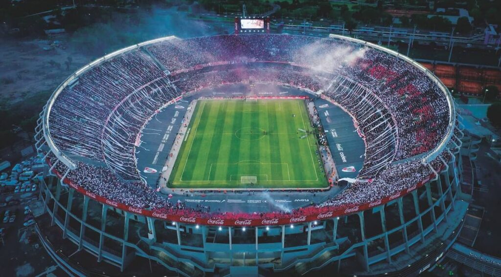 Crowded stadium in Buenos Aires