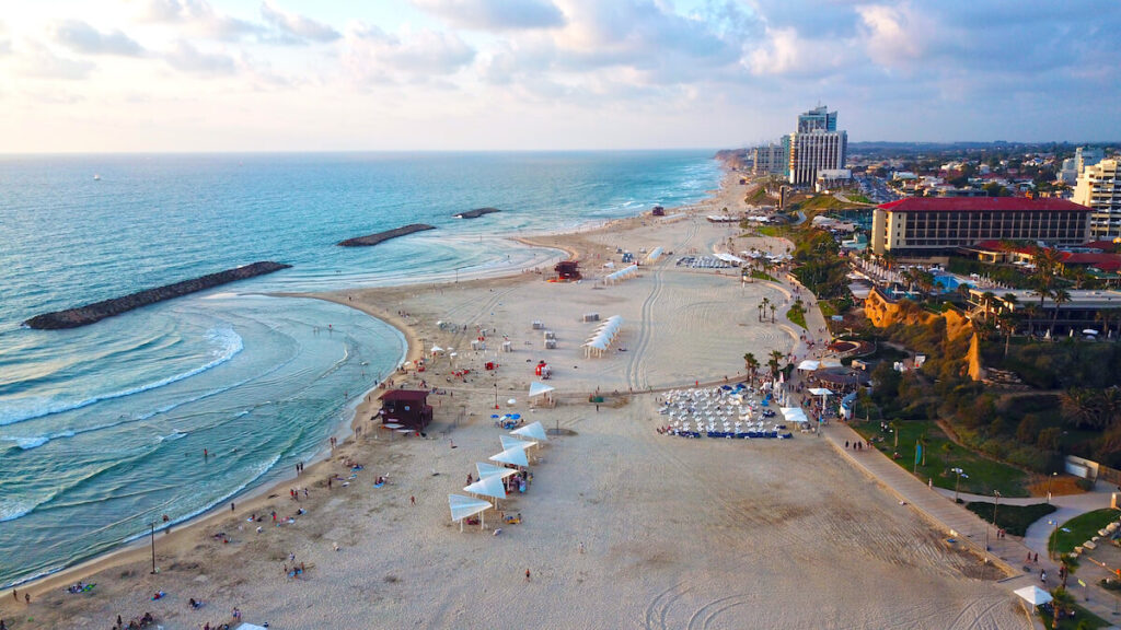 northern coastal strip of Herzliya, Israel