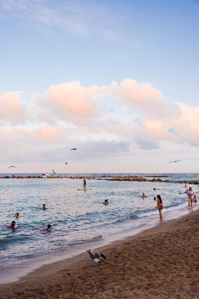 La Barcelonata beach in summer