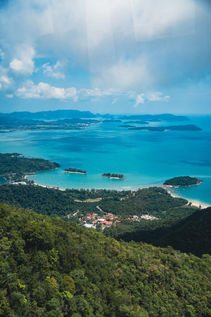 aerial view of Langkawi islands