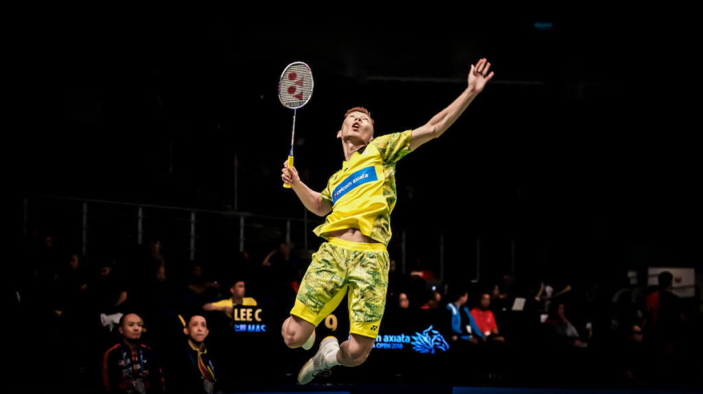 Malaysia men's singles, Lee Chong Wei in action during Malaysia Open Badminton Championship