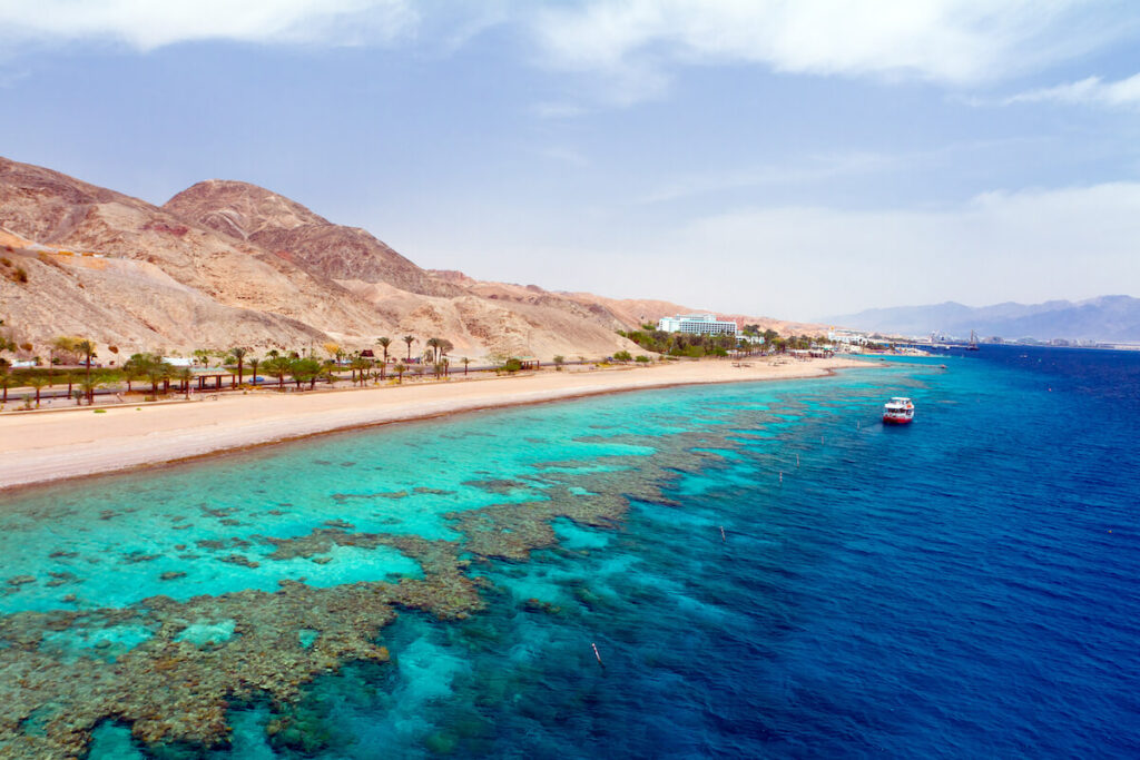Panorama coastline of Red Sea