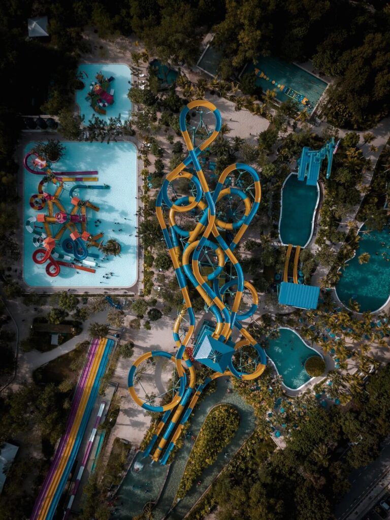 top view of the theme park ESCAPE Penang