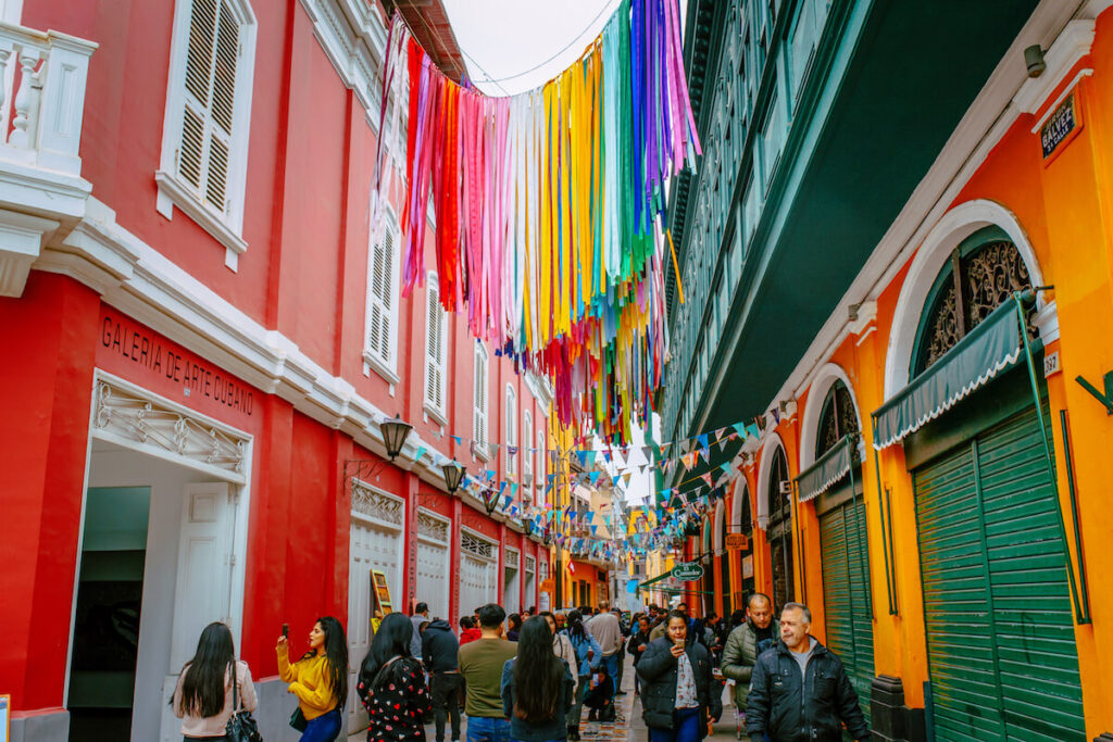 multicolored street in Callao