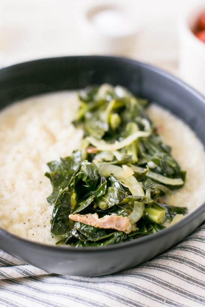 Grits and greens