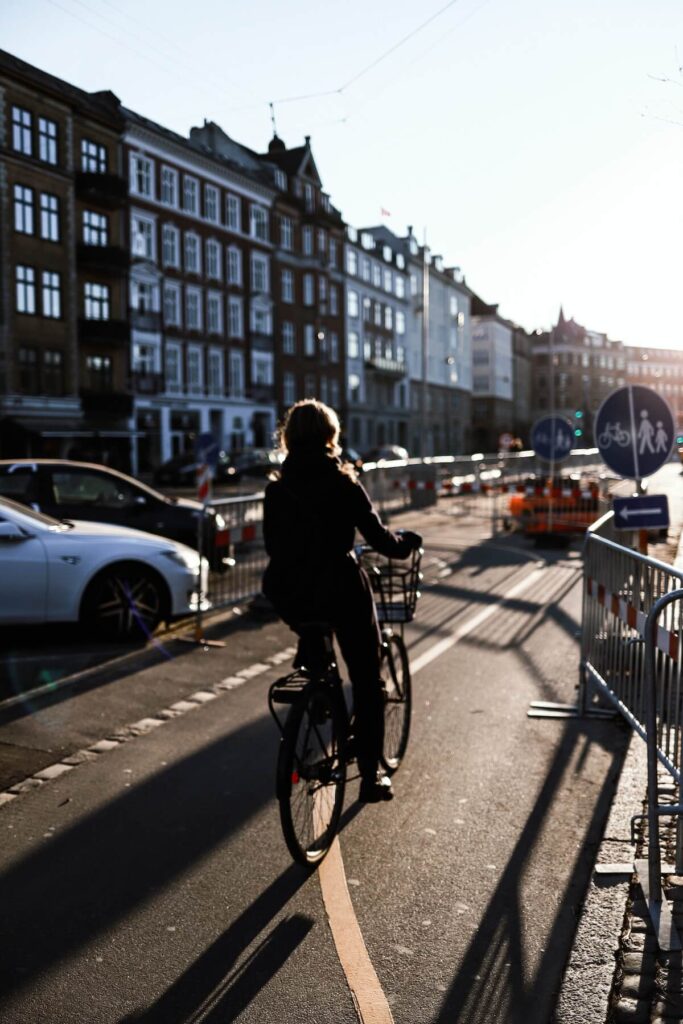 Biking in Copenhagen