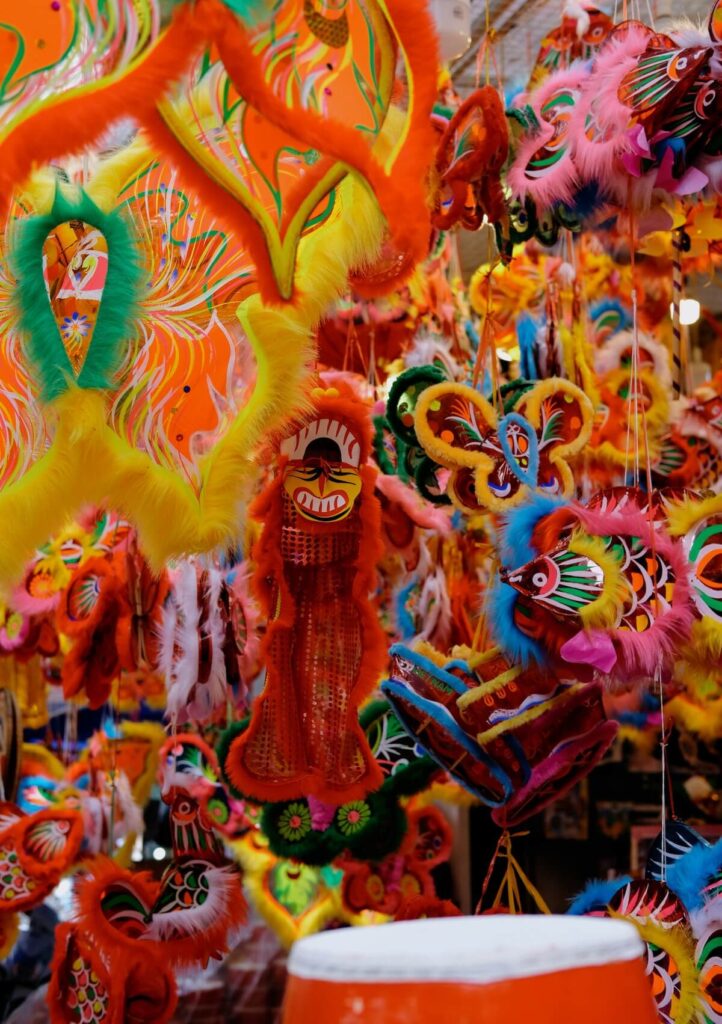 colorful mid-autumn festival lanterns