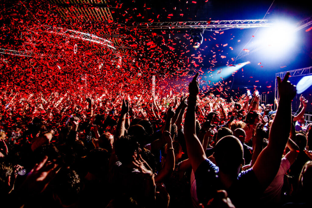 nightclub dance floor scene