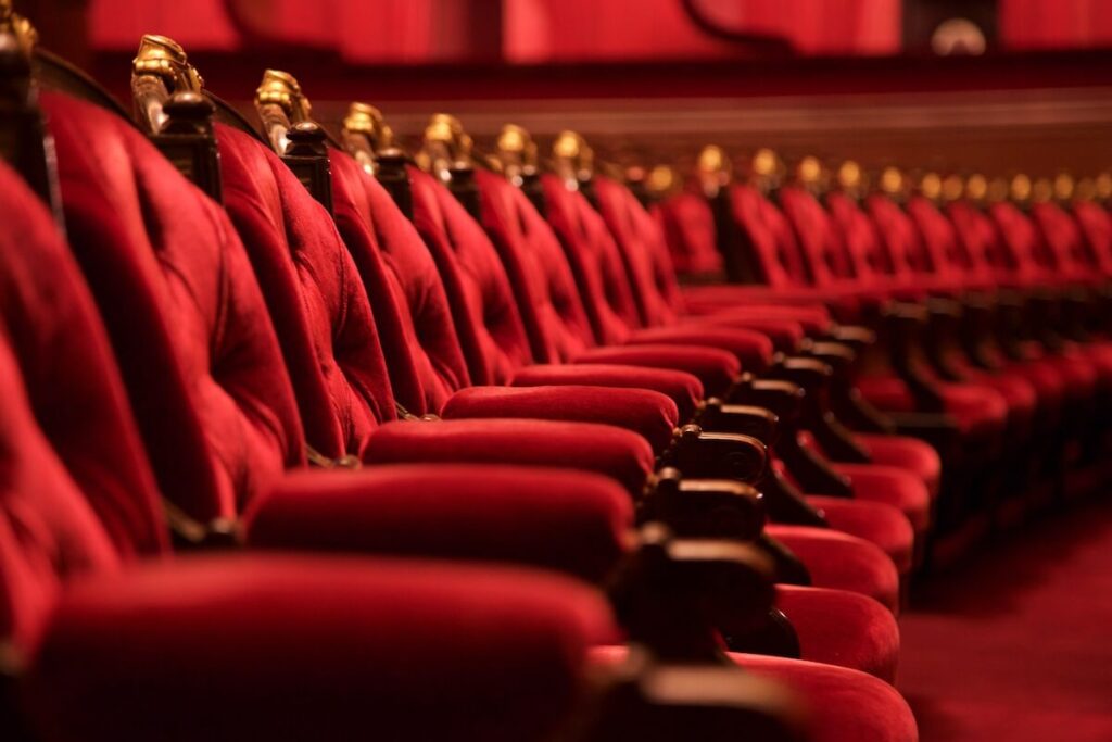 rows of theater seats