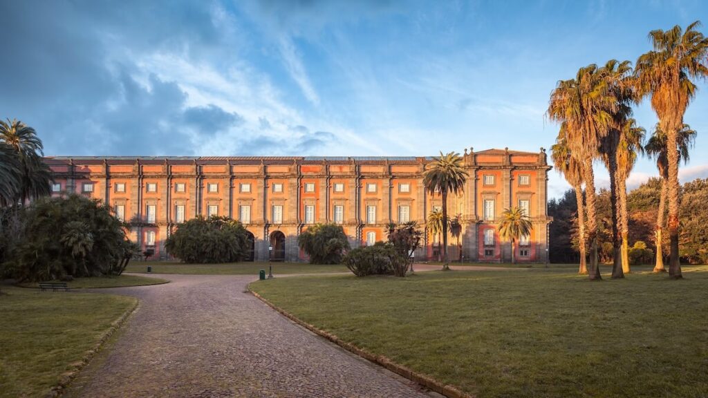 View of the Royal Palace of Capodimonte, Naples, Italy