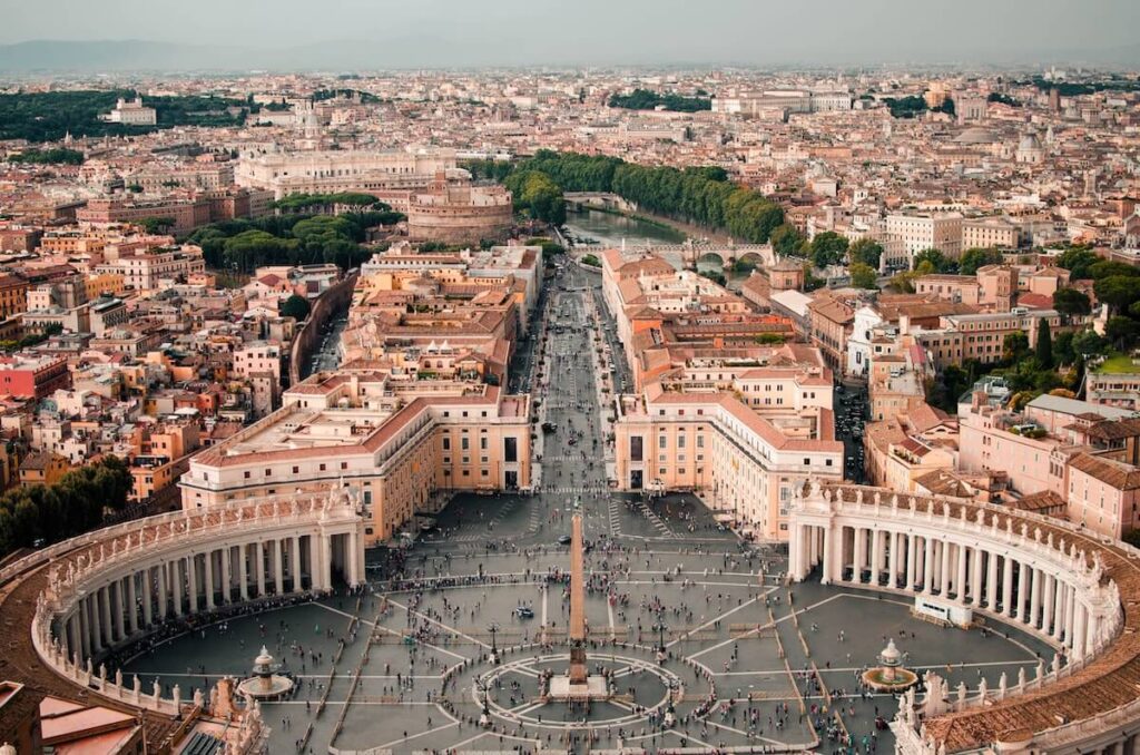 view from atop St. Peter’s Basilica