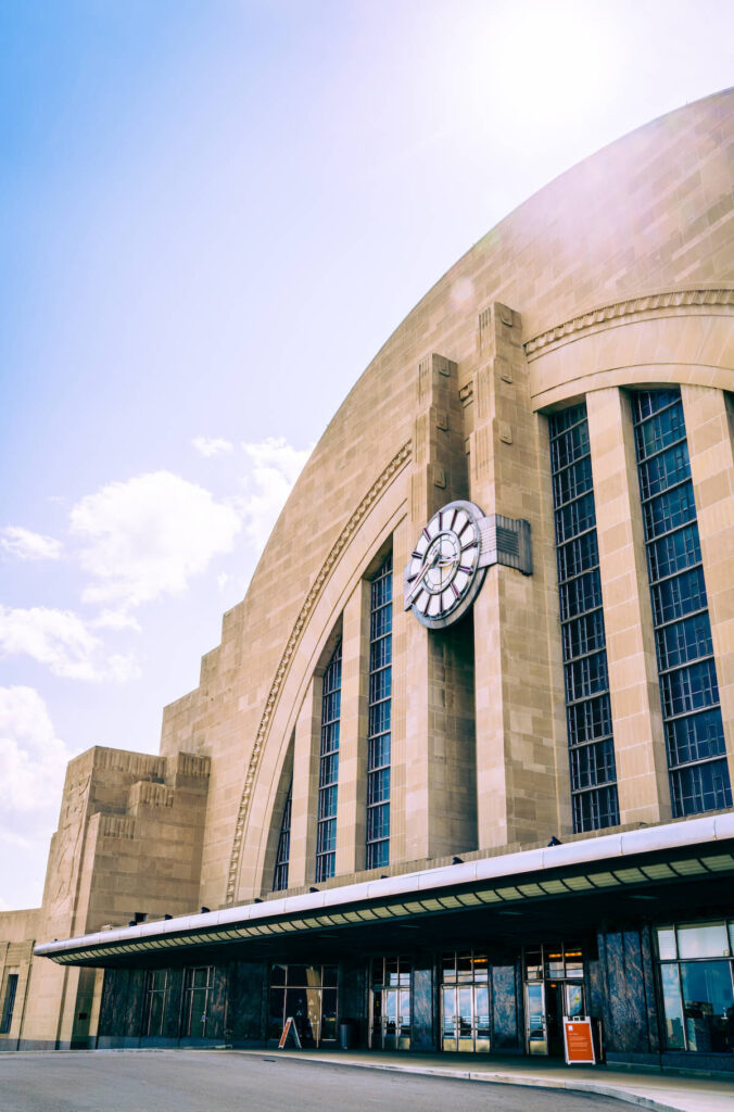 Historic Cincinnati Union Terminal building housing the Cincinnati Museum Center that includes three museums, a library and a theater