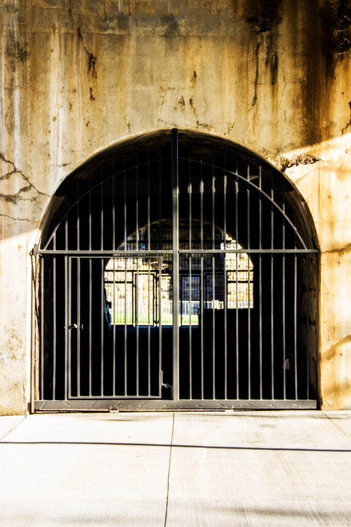 metal gated tunnel in Cincinnati Ohio