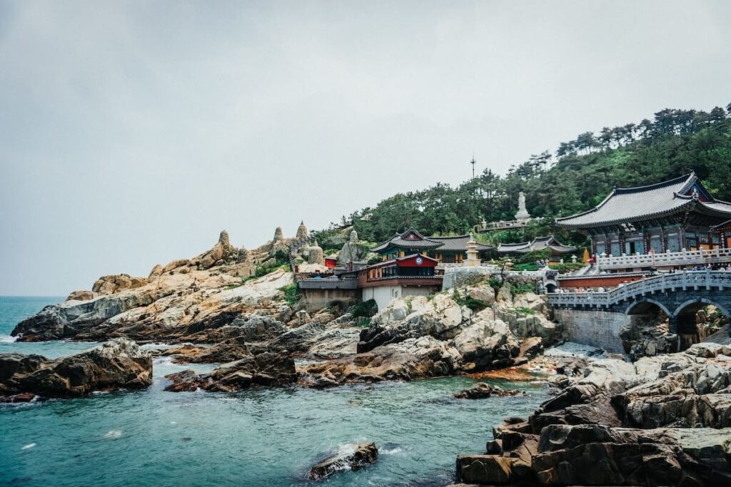 view of Haedong Yonggungsa Temple in Busan