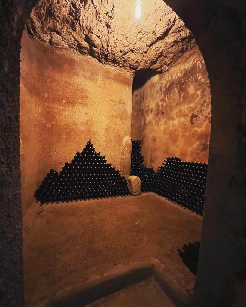 Wine cellar in Lavinum Wine Resort
