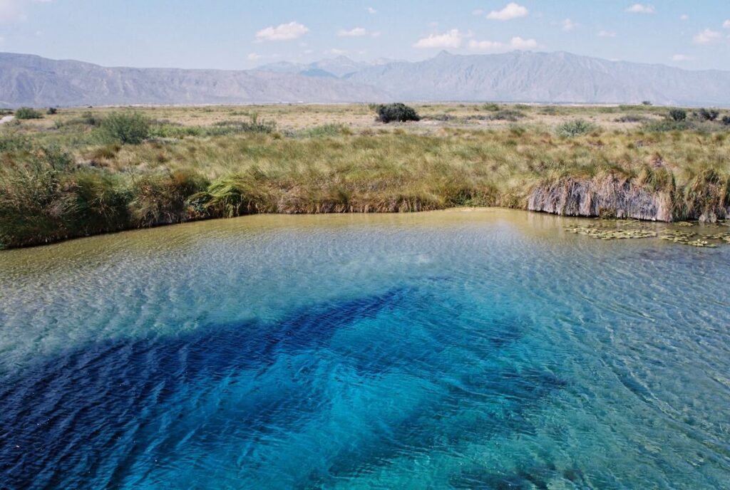 blue waters of Poza Azul