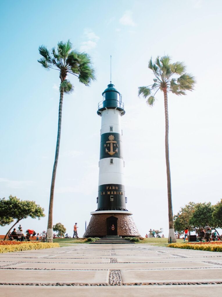 miraflores lighthouse on sunny day