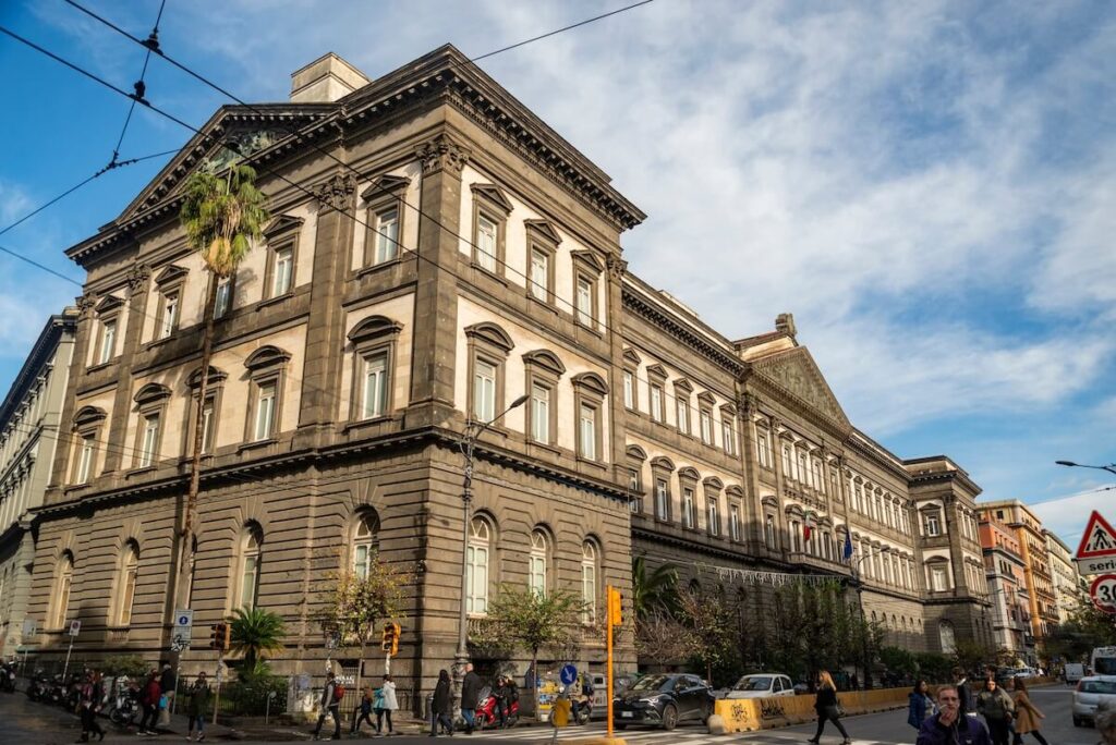 university of naples on corner of via mezzocannone