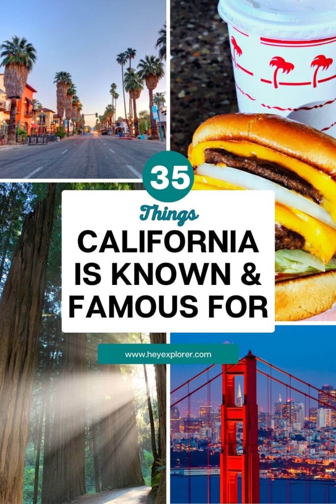 what is california known for pinterest image