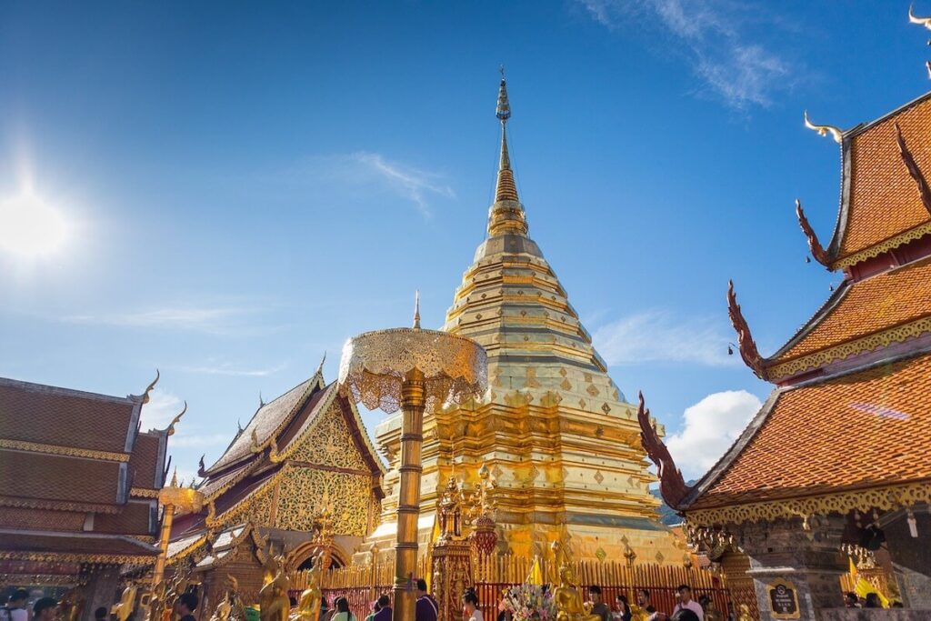 The Doi Suthep temple in Chiang Mai