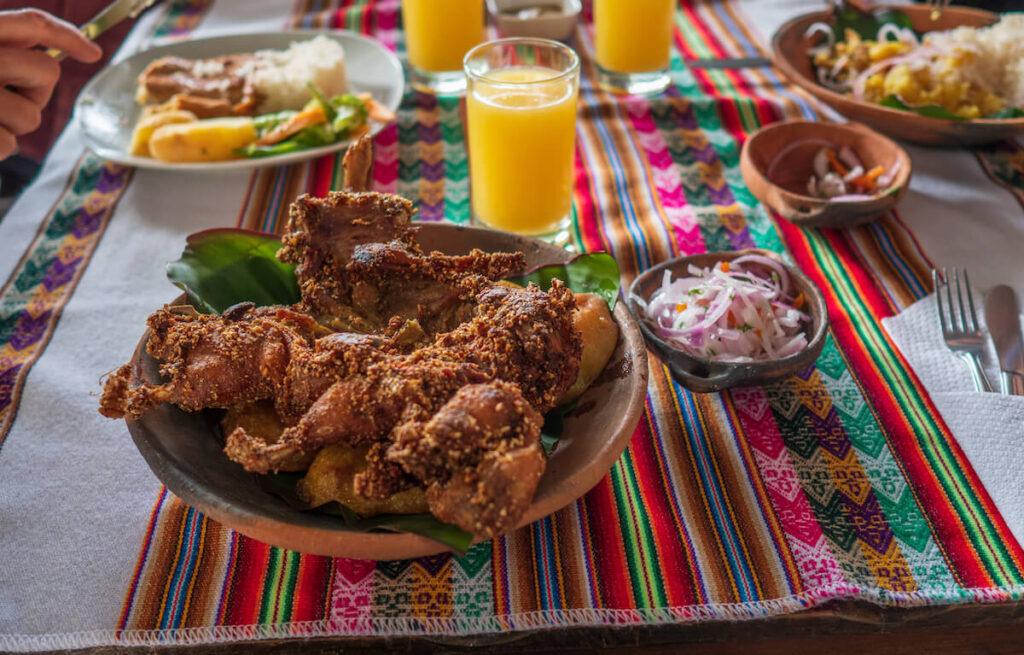 guinea pig meal in bolivia