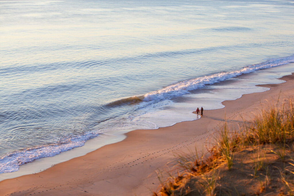 Sunrise view from the Marconi Station Site in the Cape Cod National Seashore in Wellfleet, Massachusetts