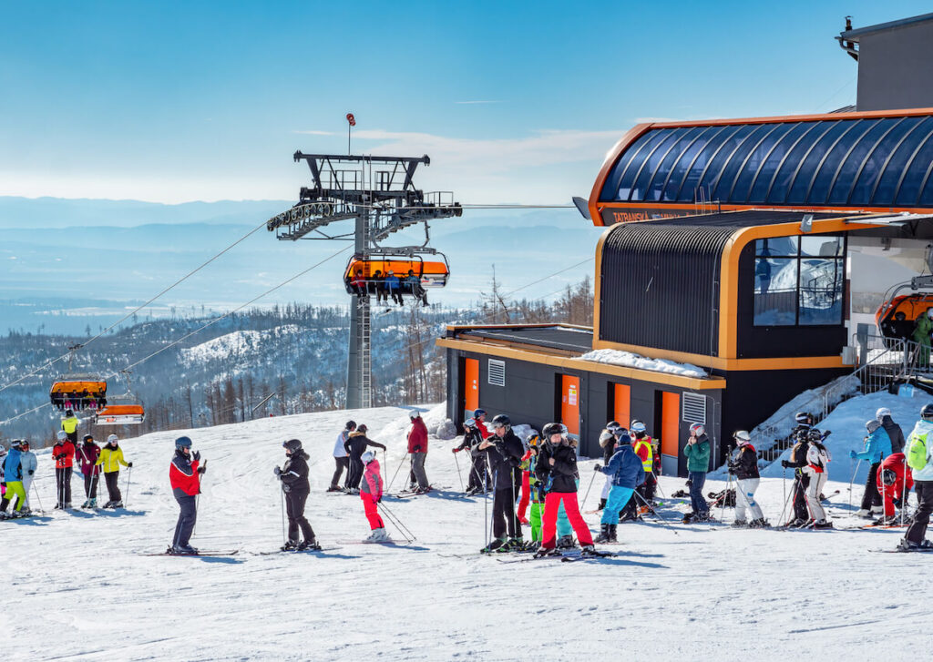 ski resort at Tatrzanska Lomnica, Slovakia