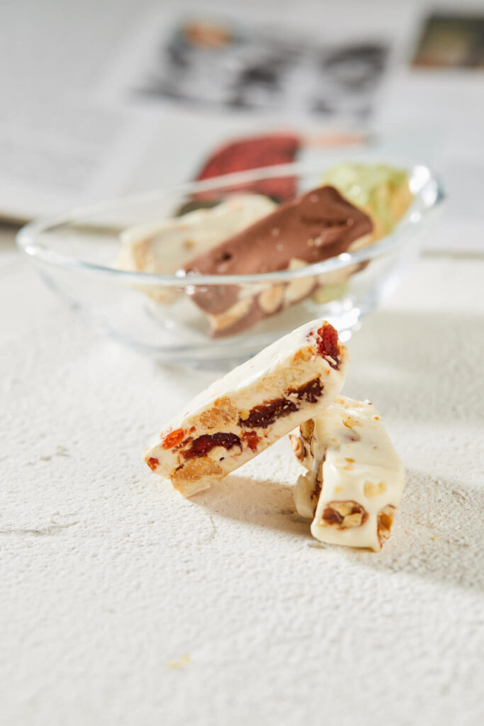 Taiwanese peanut nougat in various flavors