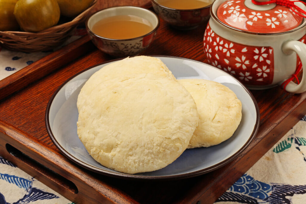 Taiwanese sun cakes also known as maltose pastry