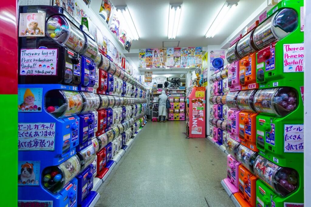 Gashapon store in Akihabara, Tokyo, Japan