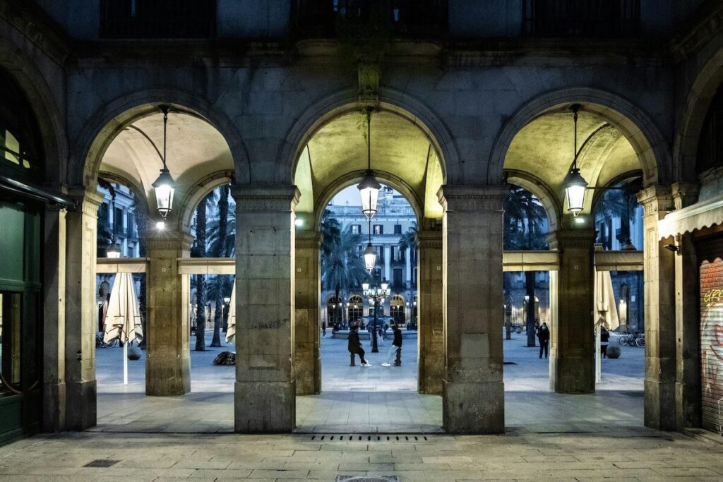 placa reial in the winter