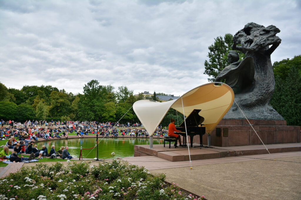 People at Chopin Concerts in the Royal Lazienki Park