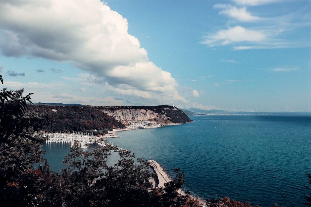 Duino cliffs on a sunny day