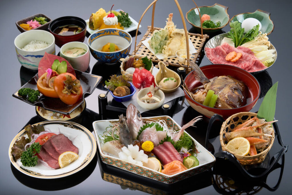 high-class kaiseki table