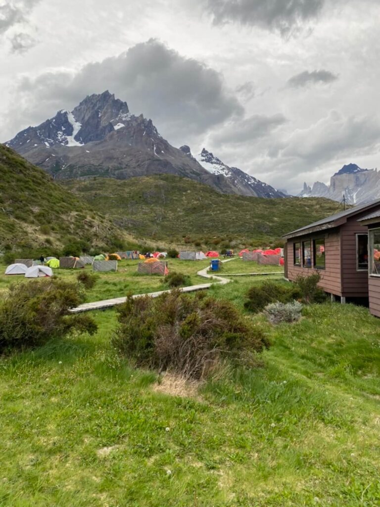 campsite in Torres del Paine National Park