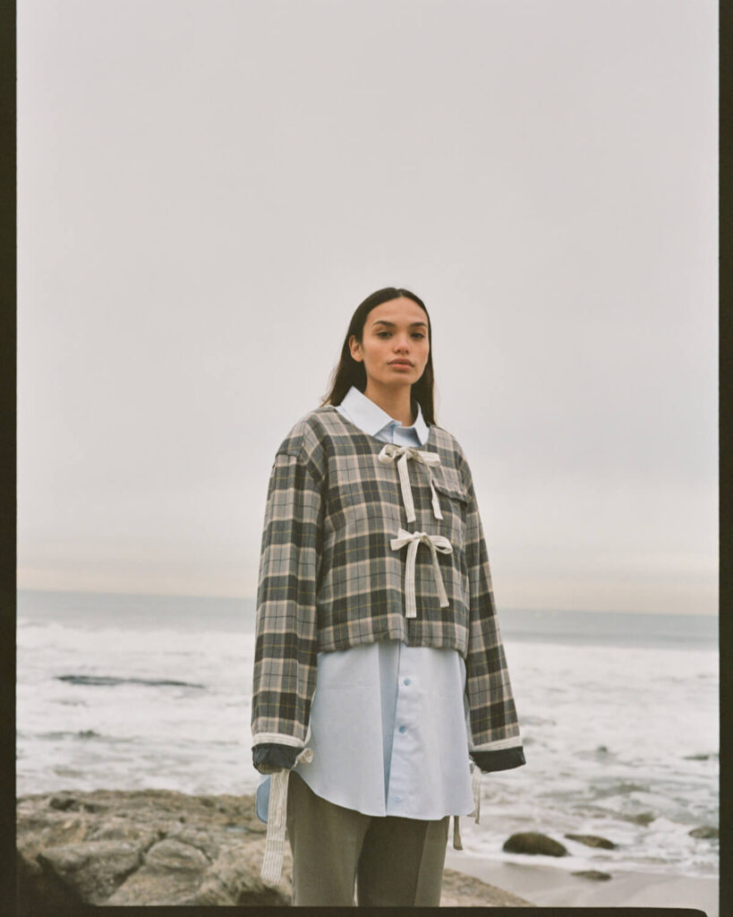 model posing for Hong Kong brand R Collective