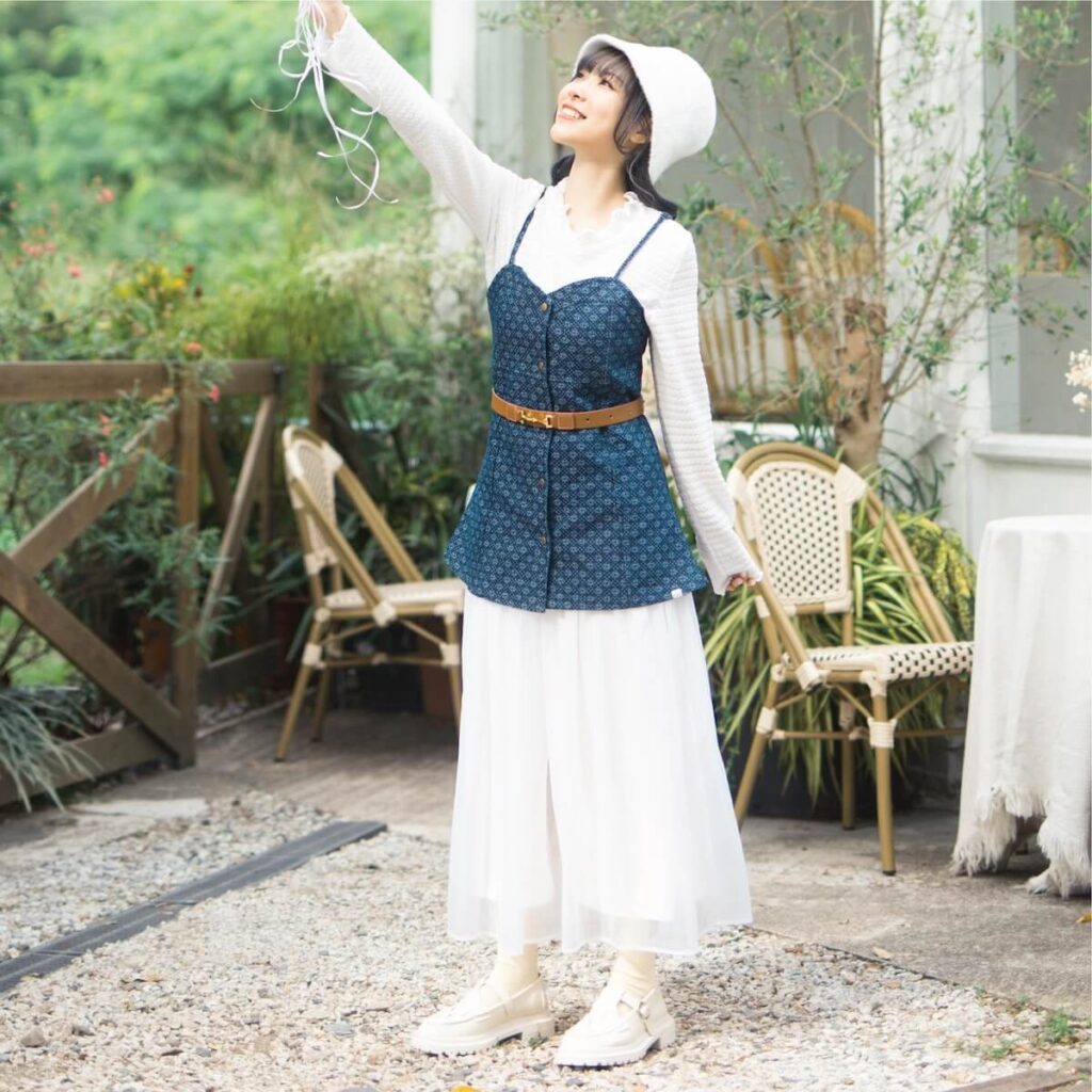 model posing for Hong Kong brand The Korner