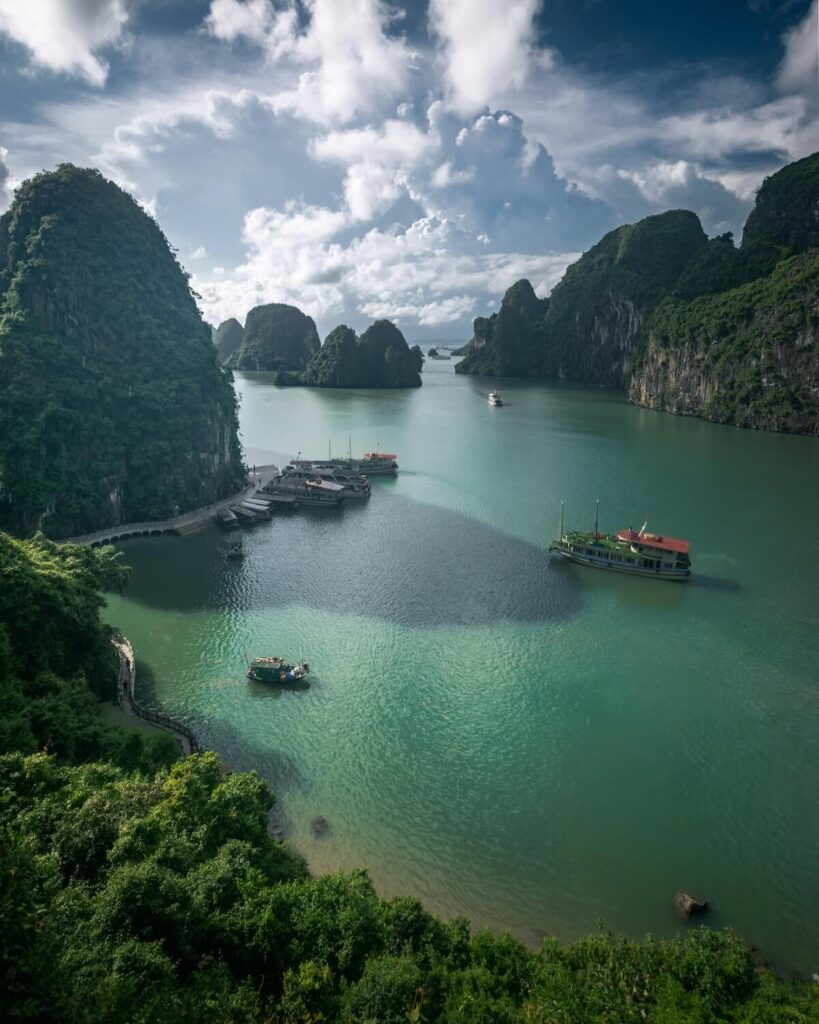 aerial view of Ha Long Bay