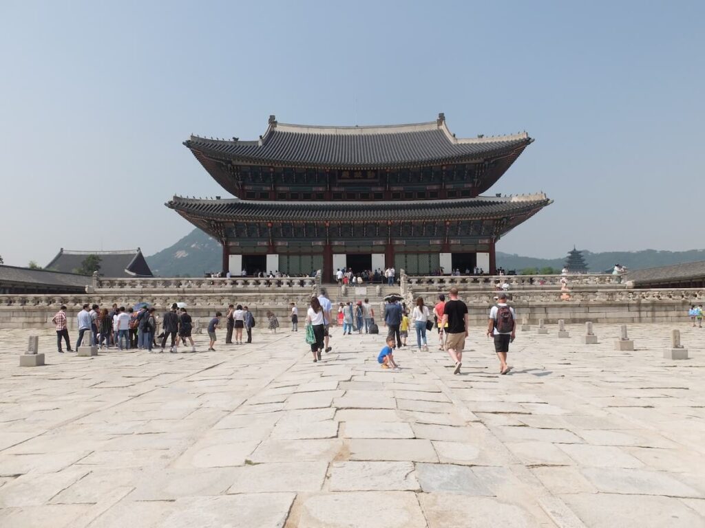 panoramic view of the Gyeongbokgung Palace