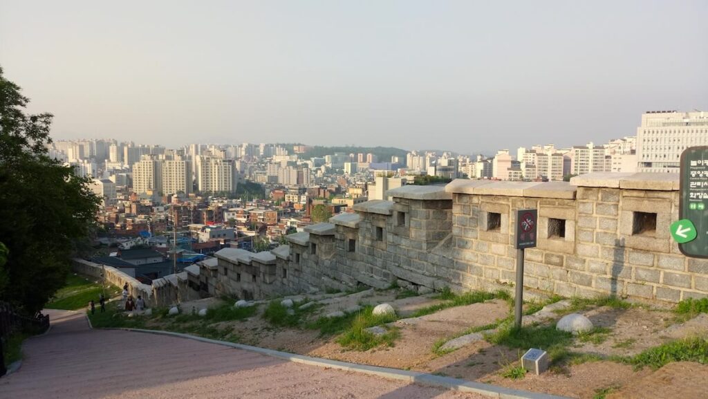 fortress walls at Naksan Park