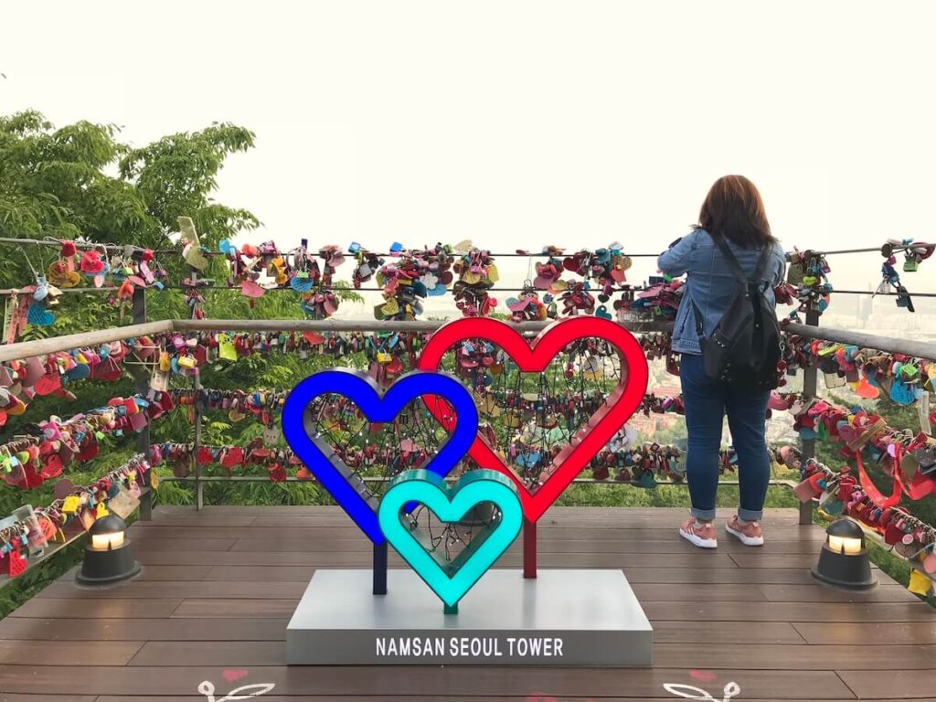 Namsan Seoul Tower love locks