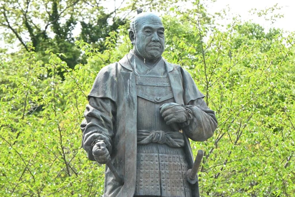 Tokugawa Ieyasu statue in the Okazaki Castle